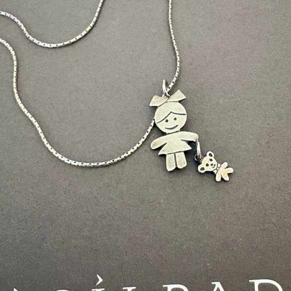 Silpada Silver Kids Charm Necklace 15” - Picture 2 of 6